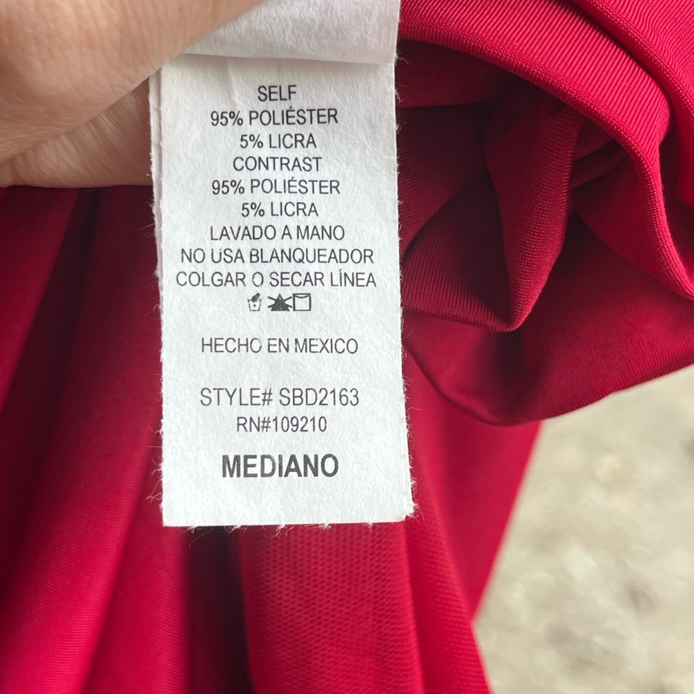 Windsor Red Strapless Ruffle Dress - Picture 5 of 6
